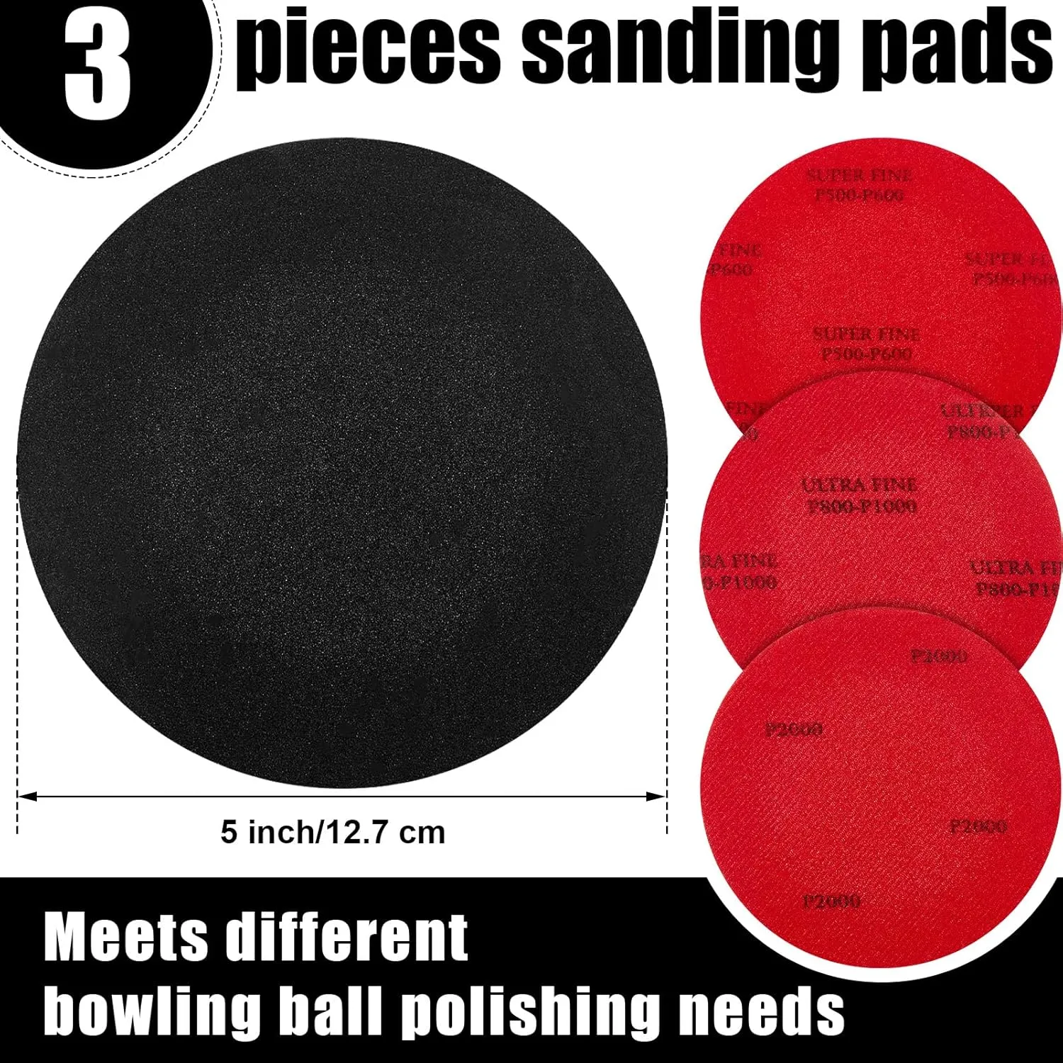 8 Pcs Bowling Shoe Protector Covers Seesaw Microfiber Ball Polisher Towel Sanding Pads with Storage Bag Bowling Accessory Kit for Sport Equipment
