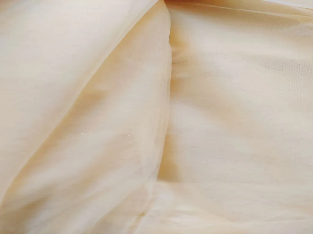 Alphonso Yellow Coloured Mono Net Fabric (Wholesale)