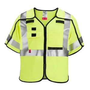 AR/FR Cat. 1 Class 3 Breakaway High Visibility Yellow Safety Vest - S/M (ANSI/CSA)