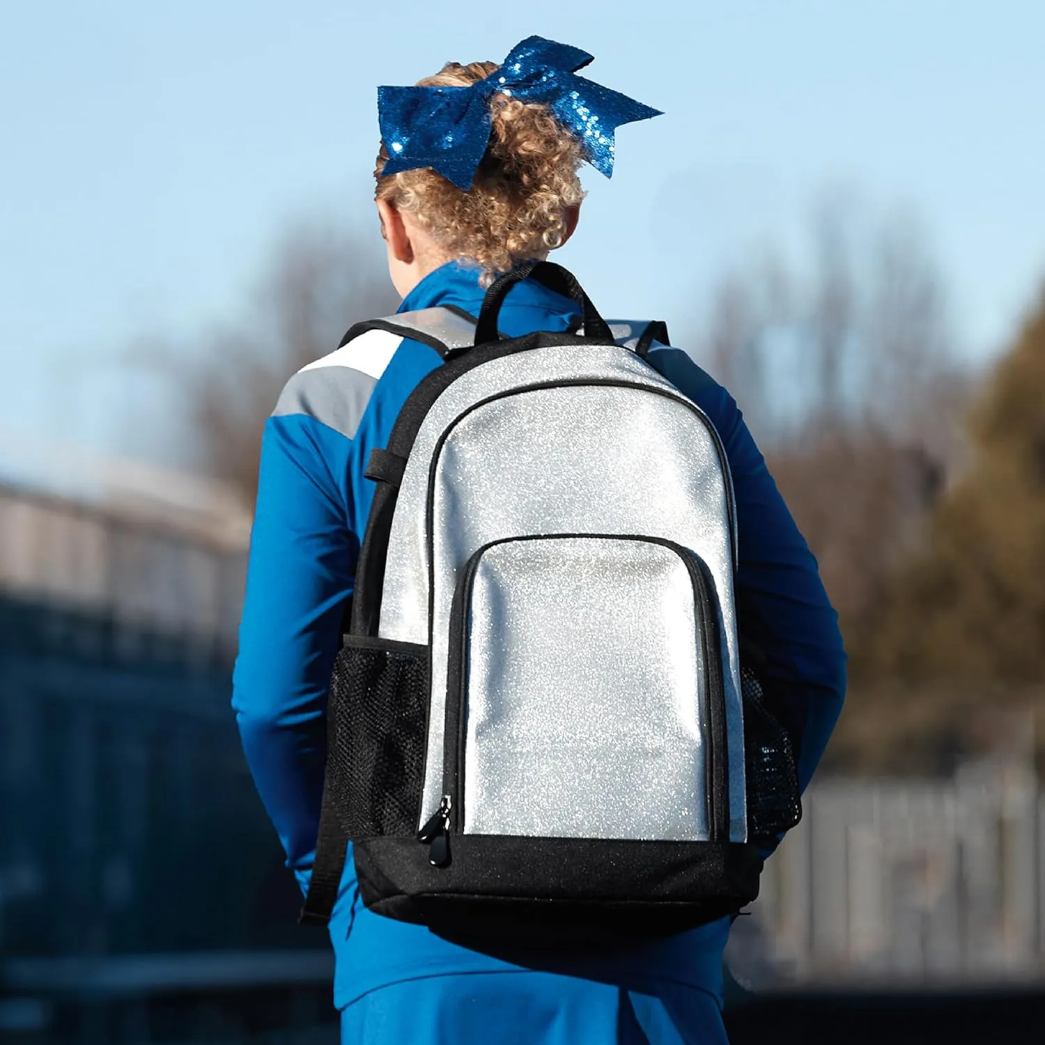 Augusta Sportswear Backpack, Royal Glitter/Black, One Size