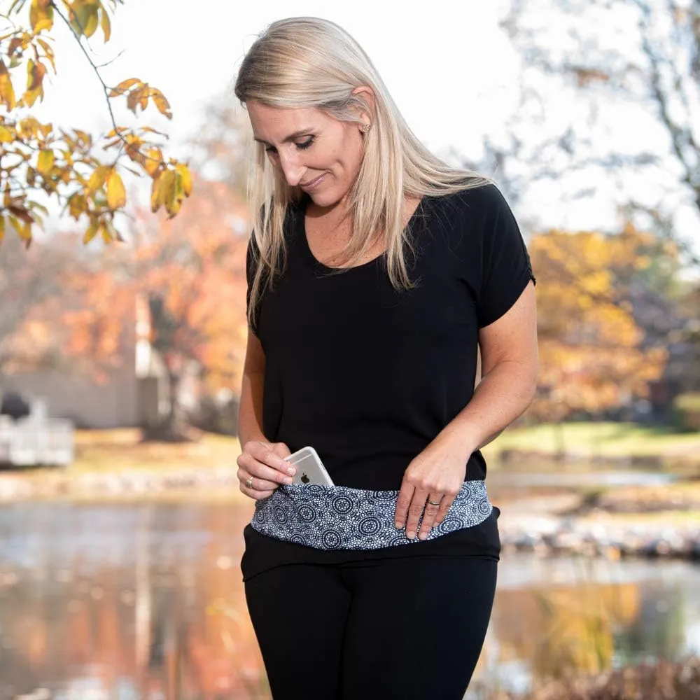 BANDI Running Belt for Women  Waist Fanny Pack Hands Free Way to Carry Phone, Passport, Keys, ID, Money & Everyday Essentials Made in the USA