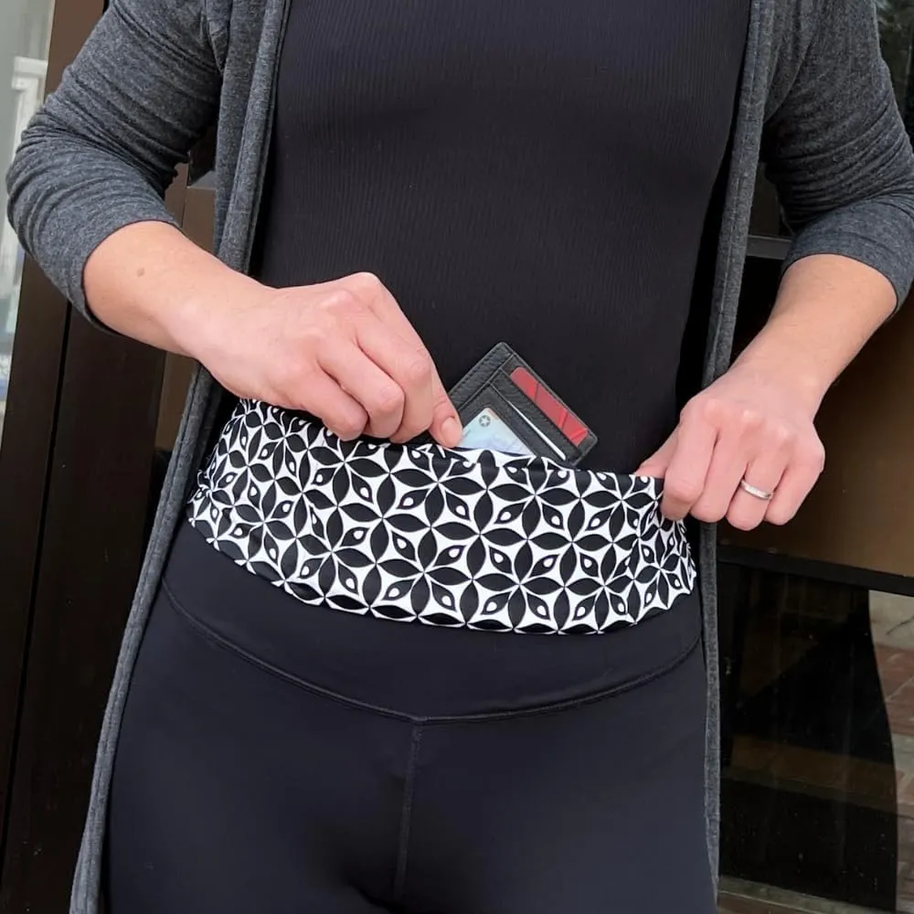 BANDI Running Belt for Women  Waist Fanny Pack Hands Free Way to Carry Phone, Passport, Keys, ID, Money & Everyday Essentials Made in the USA
