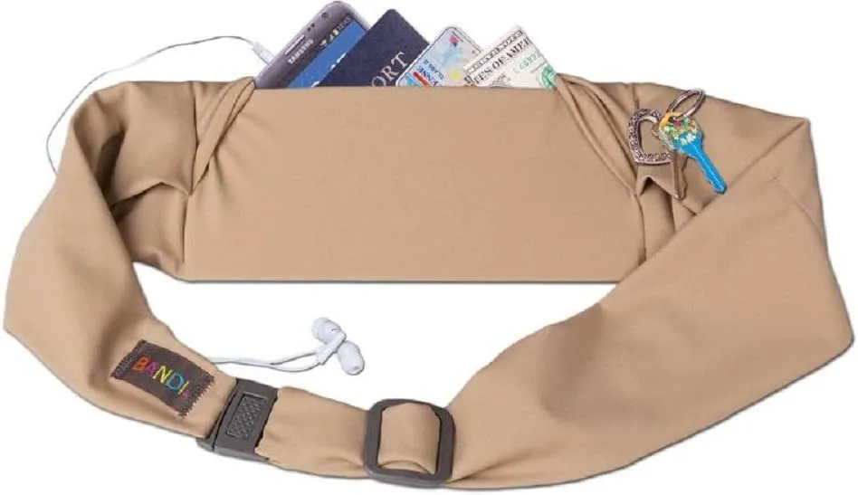 BANDI Running Belt for Women  Waist Fanny Pack Hands Free Way to Carry Phone, Passport, Keys, ID, Money & Everyday Essentials Made in the USA