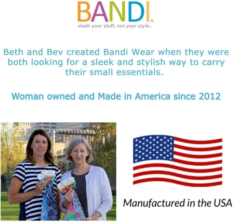 BANDI Running Belt for Women  Waist Fanny Pack Hands Free Way to Carry Phone, Passport, Keys, ID, Money & Everyday Essentials Made in the USA