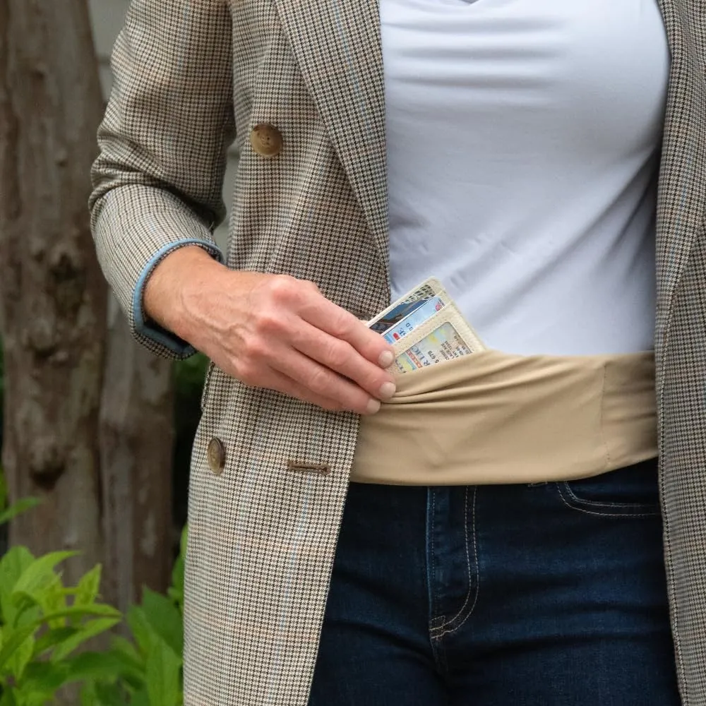 BANDI Running Belt for Women  Waist Fanny Pack Hands Free Way to Carry Phone, Passport, Keys, ID, Money & Everyday Essentials Made in the USA