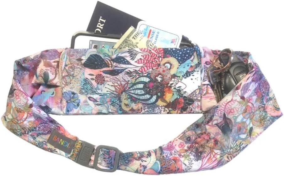 BANDI Running Belt for Women  Waist Fanny Pack Hands Free Way to Carry Phone, Passport, Keys, ID, Money & Everyday Essentials Made in the USA