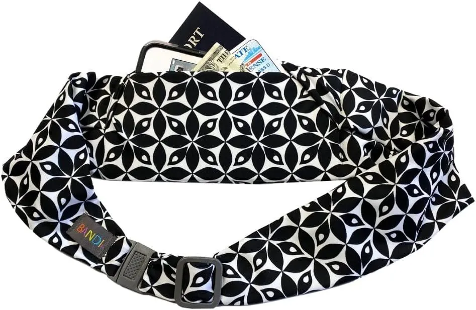 BANDI Running Belt for Women  Waist Fanny Pack Hands Free Way to Carry Phone, Passport, Keys, ID, Money & Everyday Essentials Made in the USA