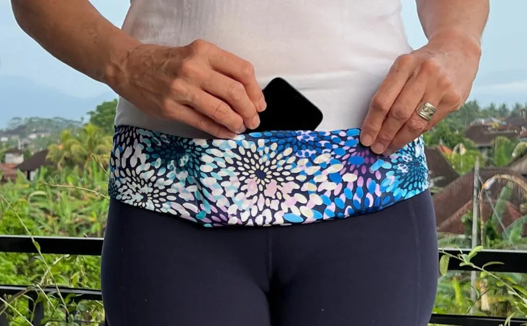 BANDI Running Belt for Women  Waist Fanny Pack Hands Free Way to Carry Phone, Passport, Keys, ID, Money & Everyday Essentials Made in the USA