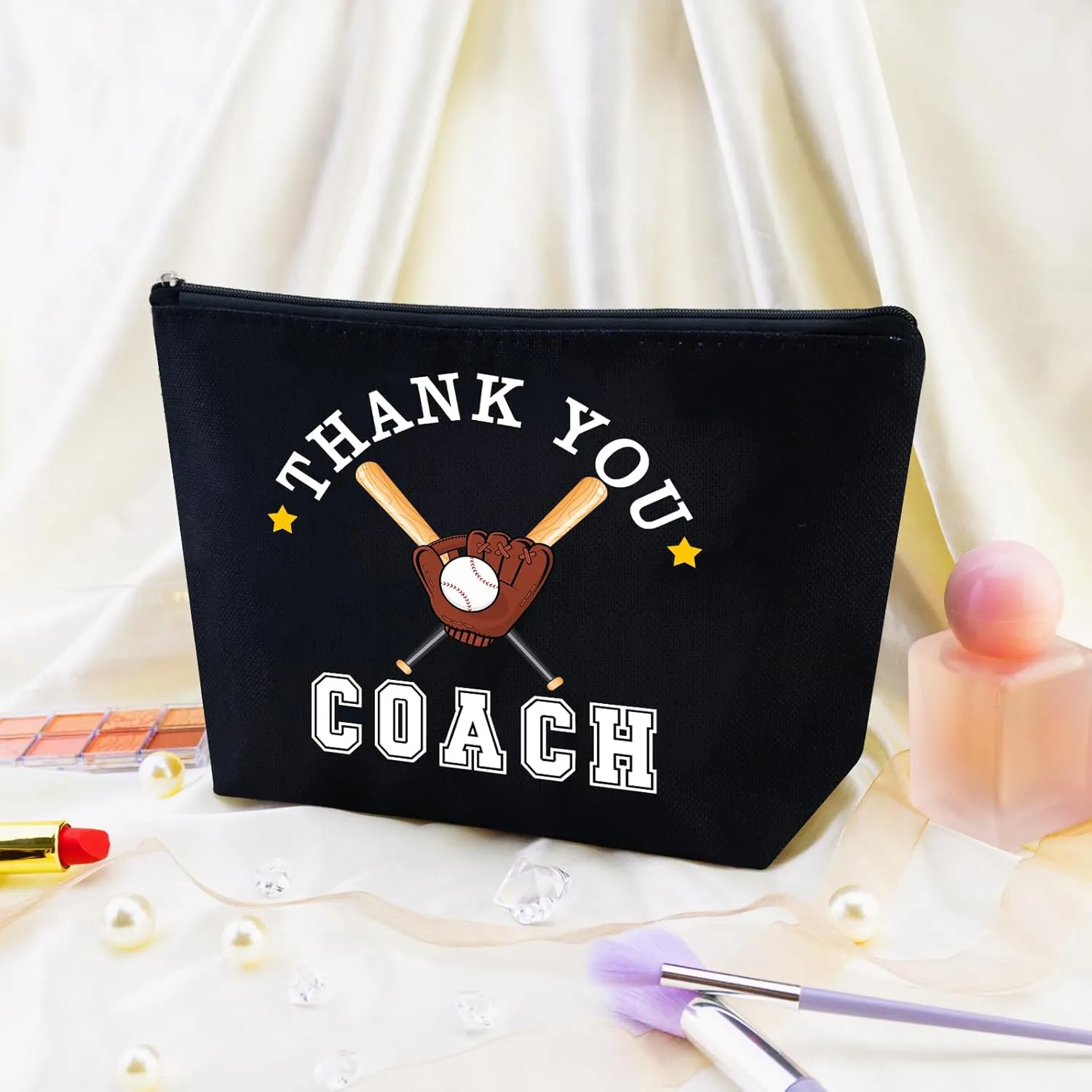 Baseball Mom Bag Baseball Coach Gifts Baseball Bag Baseball Gifts for Women Baseball Makeup Bag Baseball Gift Bags Baseball Party Favors for Baseball Lovers Baseball Purse Baseball Bogg Bag
