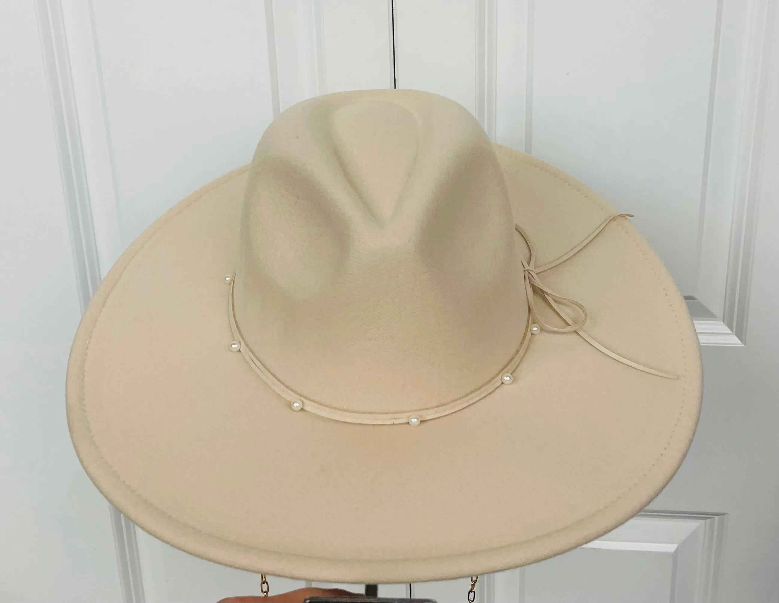 Beaded Chain Fedora Hat