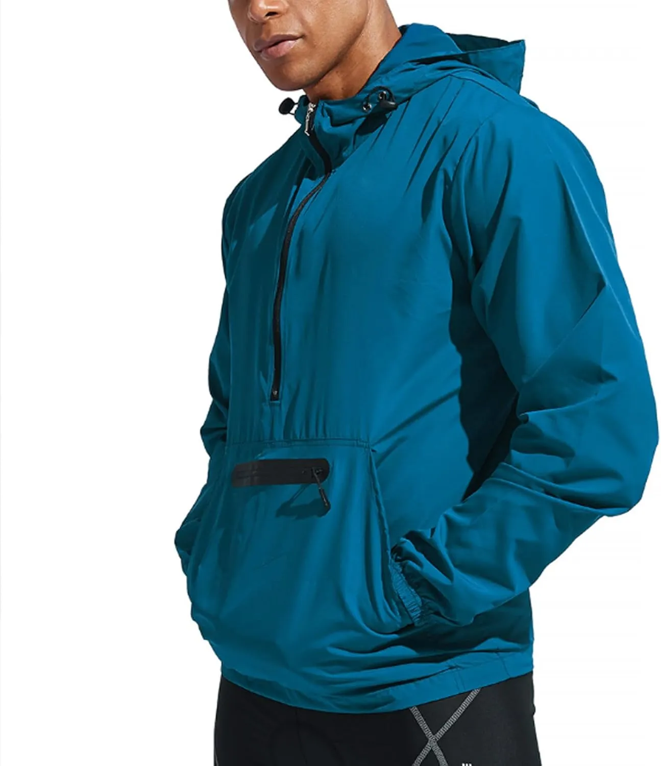 Biking Windbreaker, Men's Cycling Jacket Polyester Breathable Light WaterRepellent for Mountaineering Outdoor