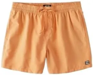 Billabong Boys All Day Layback Short Length Swim Trunks, Sunset, XL