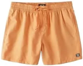 Billabong Boys All Day Layback Short Length Swim Trunks, Sunset, XL