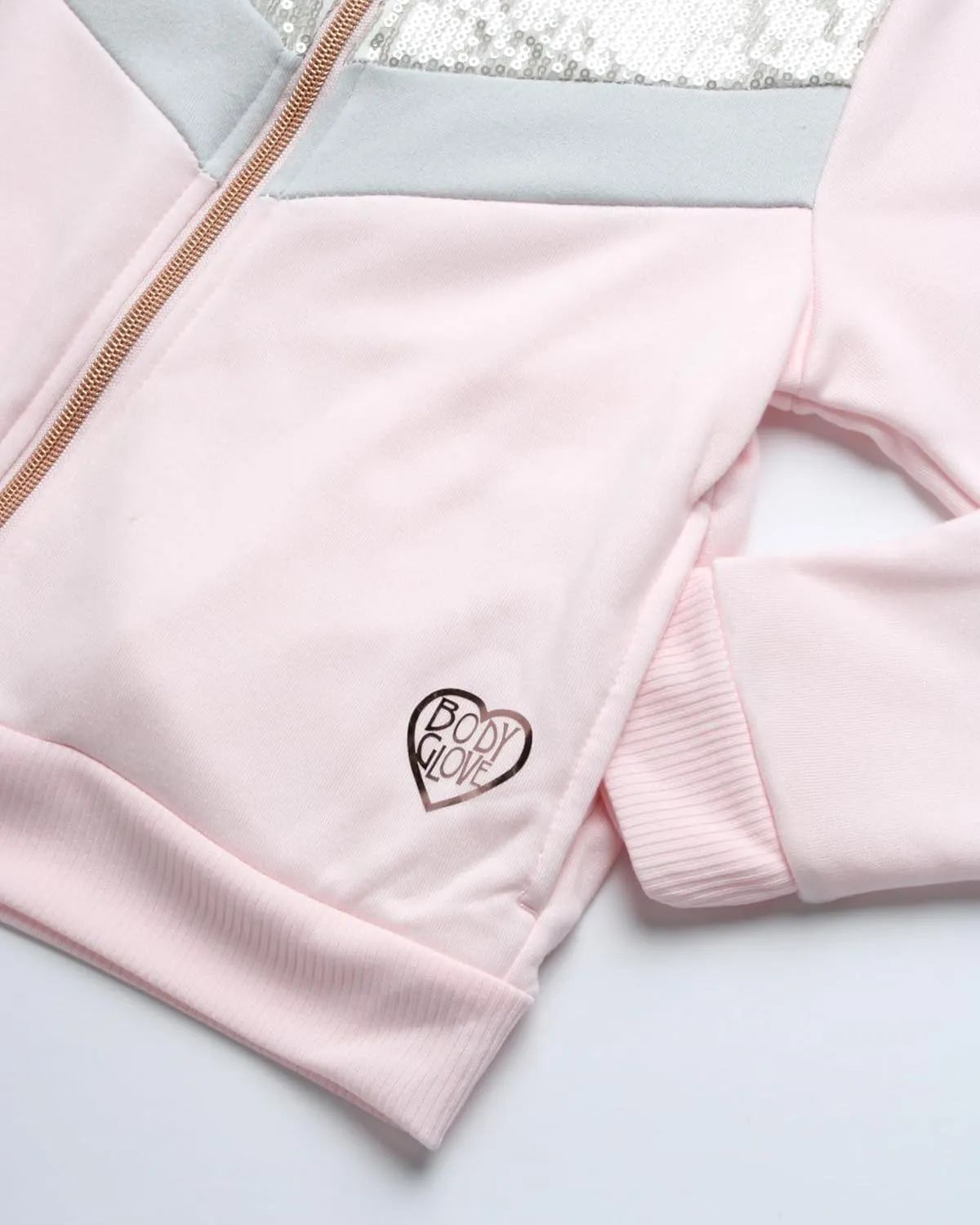 Body Glove Girls' Jogger Set - 2 Piece Fleece Sweatshirt and Sweatpants Sweatsuit (7-12)