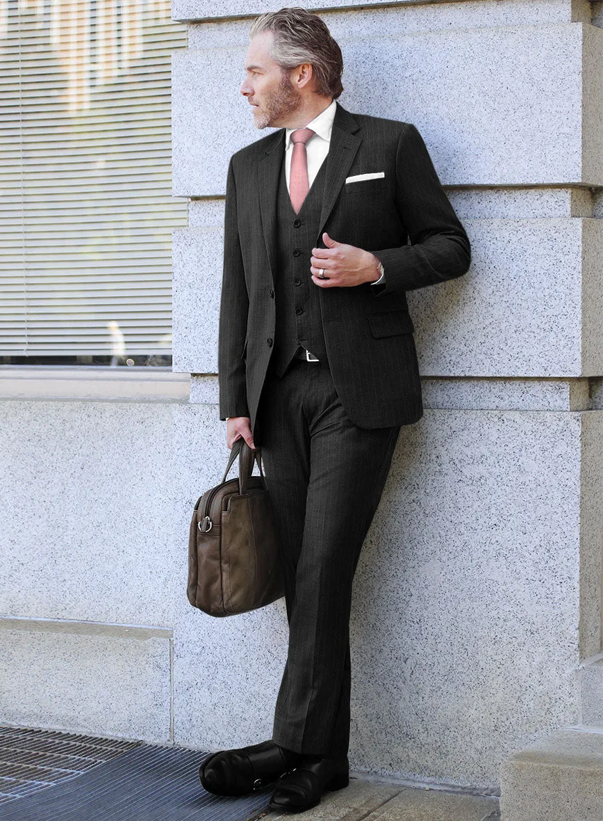 Bristol Charcoal Regal Stripe Suit