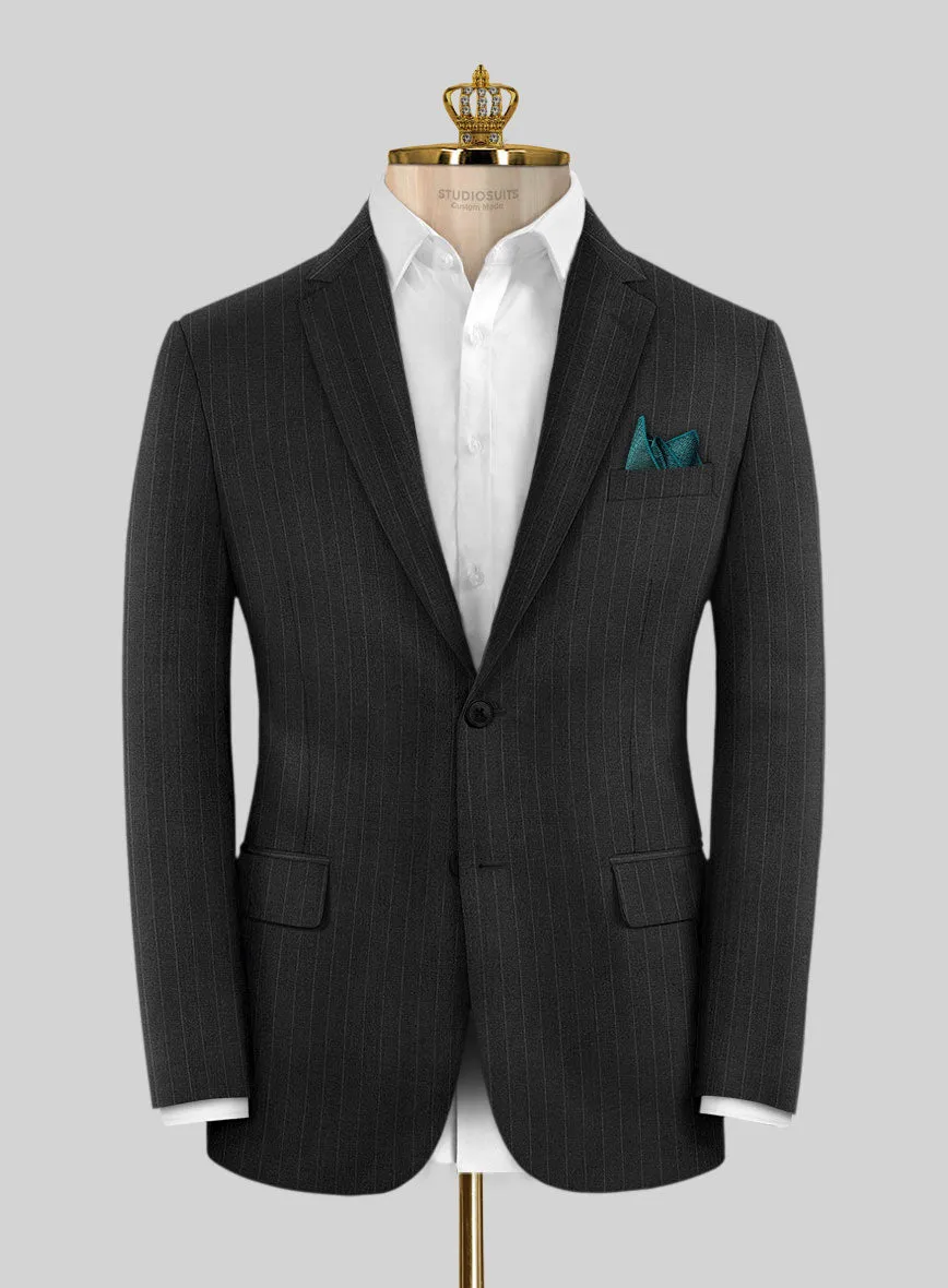 Bristol Charcoal Regal Stripe Suit