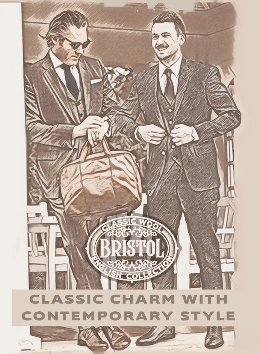 Bristol Charcoal Regal Stripe Suit