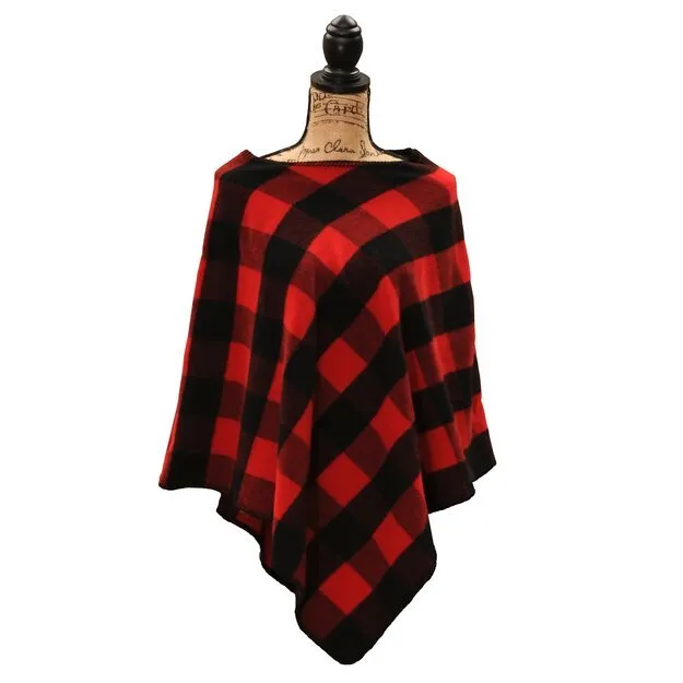 Buffalo Plaid Poncho