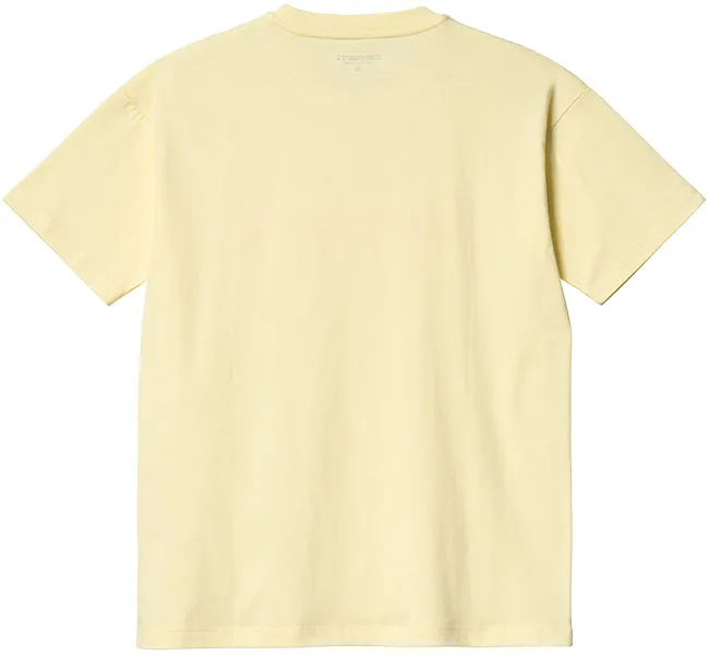 Carhartt WIP Womens Script T Shirt Soft Yellow Popsicle