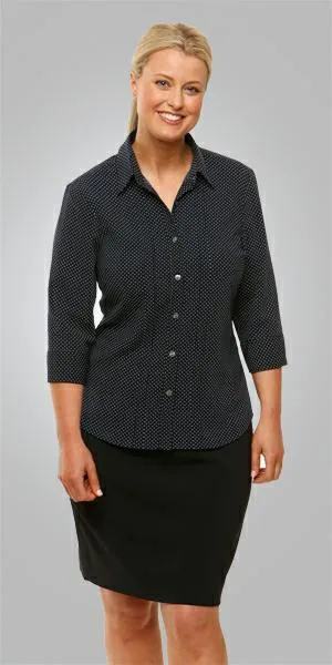 City Collection 2172 Ladies Spot 3/4 Sleeve