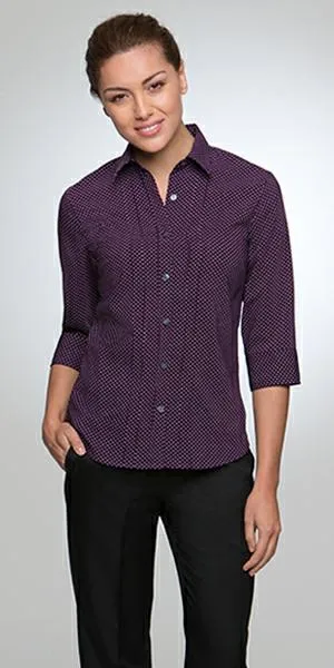City Collection 2172 Ladies Spot 3/4 Sleeve