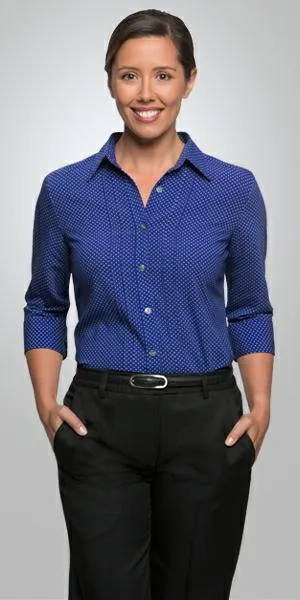 City Collection 2172 Ladies Spot 3/4 Sleeve