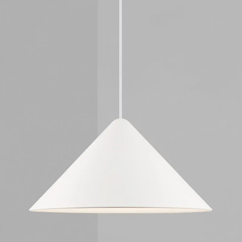 Danish Matte Wide Cone Pendant Light