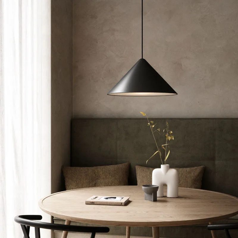 Danish Matte Wide Cone Pendant Light