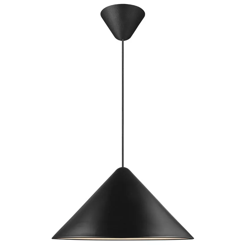 Danish Matte Wide Cone Pendant Light
