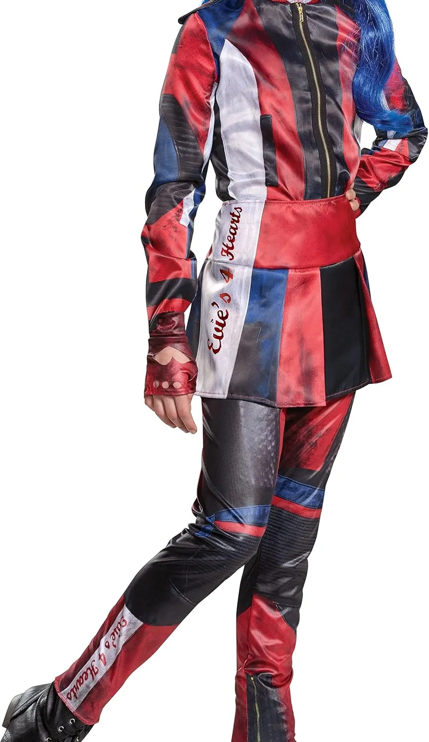 Evie Descendants 3 Deluxe Girls Costume, Official Disney Descendants Costume Jumpsuit