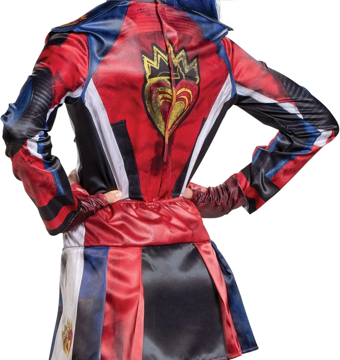Evie Descendants 3 Deluxe Girls Costume, Official Disney Descendants Costume Jumpsuit