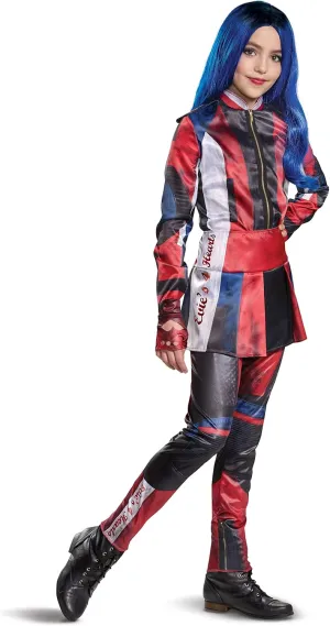 Evie Descendants 3 Deluxe Girls Costume, Official Disney Descendants Costume Jumpsuit