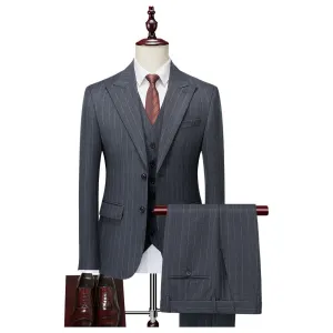 ExquisiteBlend Skinny Zipper Fly 3 Piece Suit 3