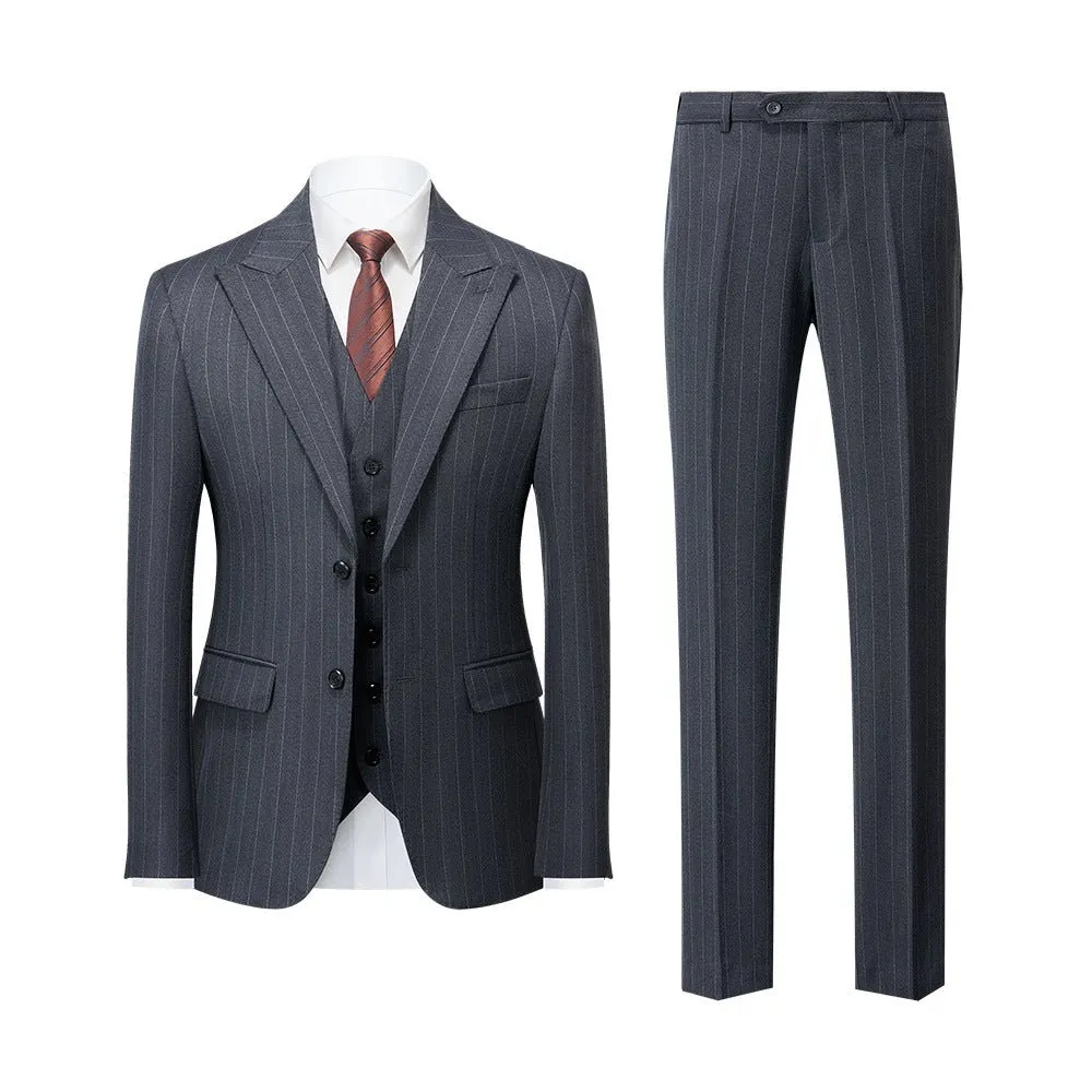 ExquisiteBlend Skinny Zipper Fly 3 Piece Suit 3