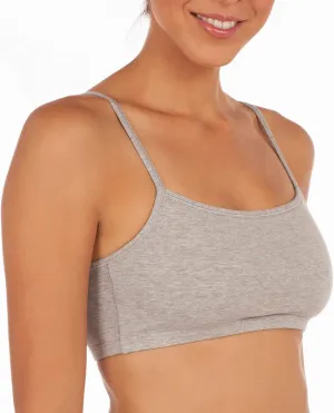 Fruit of the Loom Women's Spaghetti Strap Cotton Sports Bra-All-Day Comfort & Easy Movement