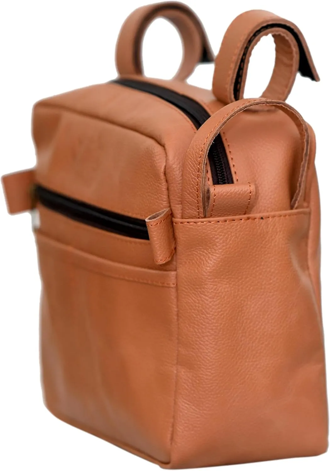 GRAB HANDLE BAG (Pure Leather) for Mahindra Thar, Maruti Jimny, Jeep Wrangler, JT Gladiator & Maruti Gypsy - Tan, Standard