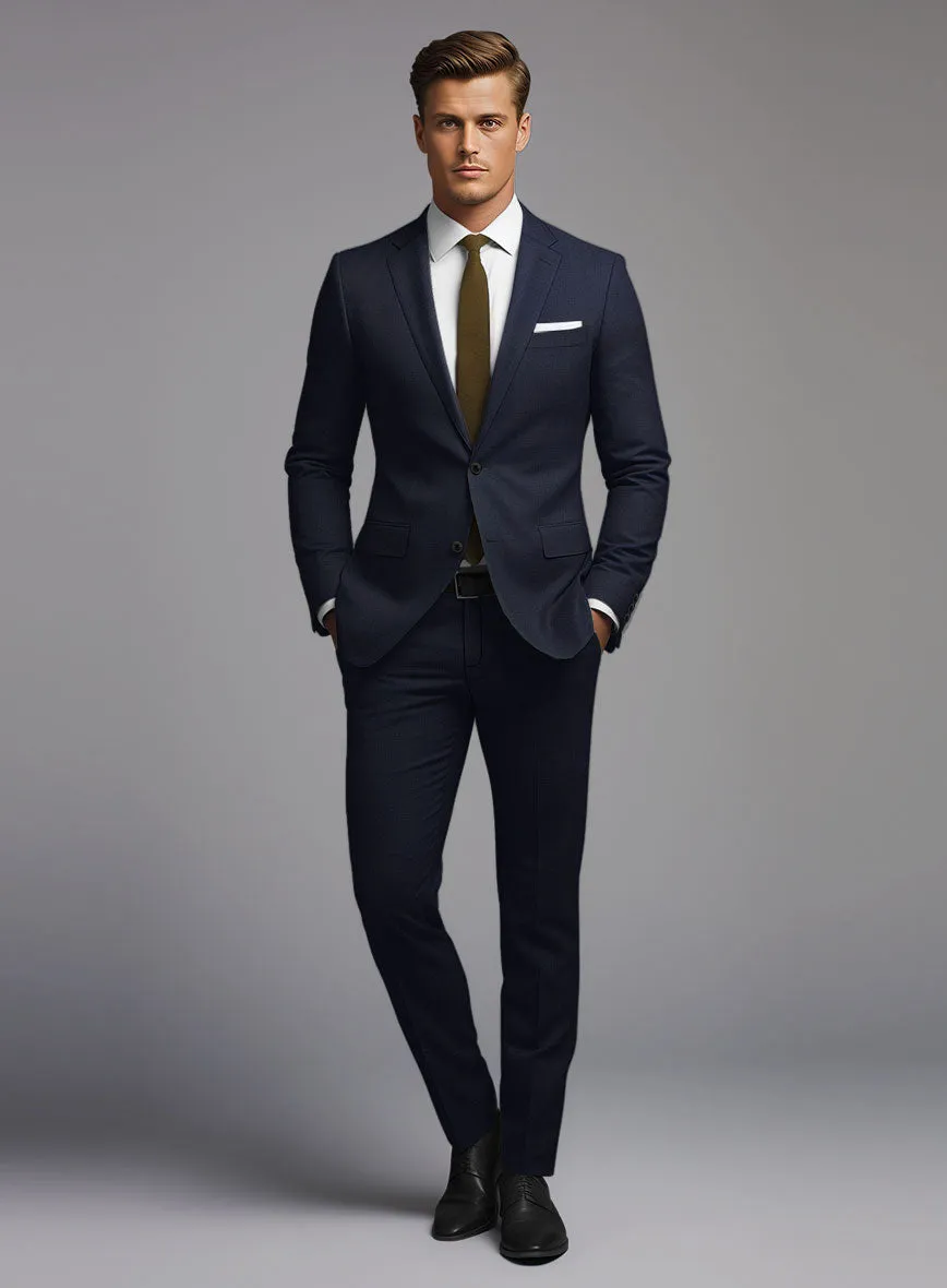 Hardy Minnis Mid Blue Twill Wool Suit