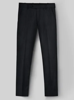 Hardy Minnis Midnight Blue Pinstripe Wool Pants