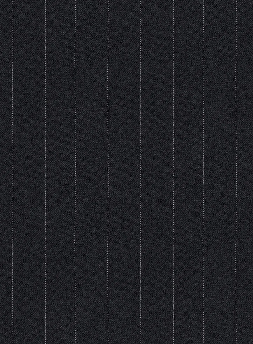 Hardy Minnis Midnight Blue Pinstripe Wool Pants