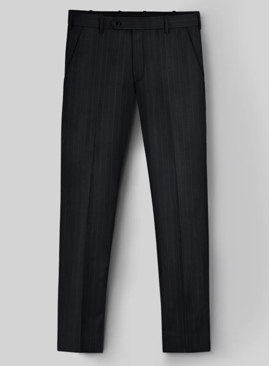 Hardy Minnis Midnight Blue Pinstripe Wool Pants