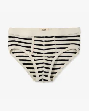 Hemen Biarritz Etor Breton Stripes Brief - Natural / Marine