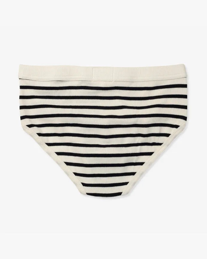 Hemen Biarritz Etor Breton Stripes Brief - Natural / Marine