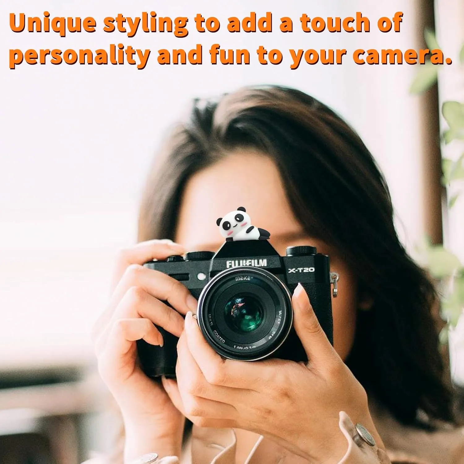 Hot Shoe Cover Mini Cute Dustproof Camera Hot Shoe Boot Cap Protector for Canon Sony Fuji Nikon Leical DSLR/SLR Camera (Panda)