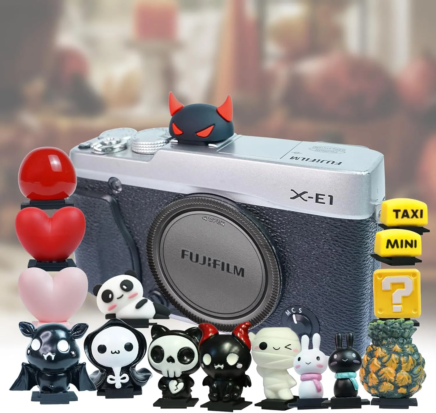 Hot Shoe Cover Mini Cute Dustproof Camera Hot Shoe Boot Cap Protector for Canon Sony Fuji Nikon Leical DSLR/SLR Camera (Panda)
