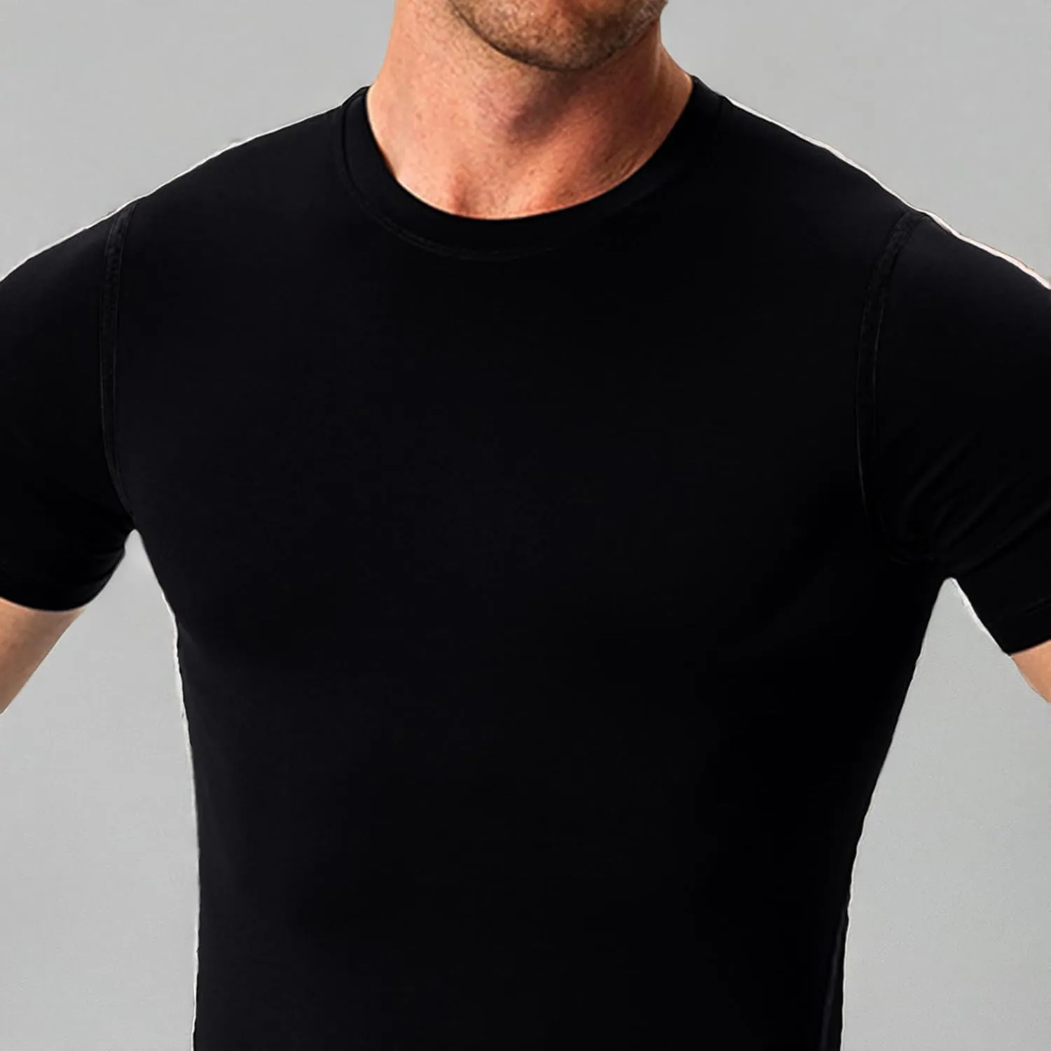 HYCOPROT Men's Compression Shirts Short Sleeve Athletic Workout T-Shirt Cool Dry Sports Baselayer Running Undershirts Tops