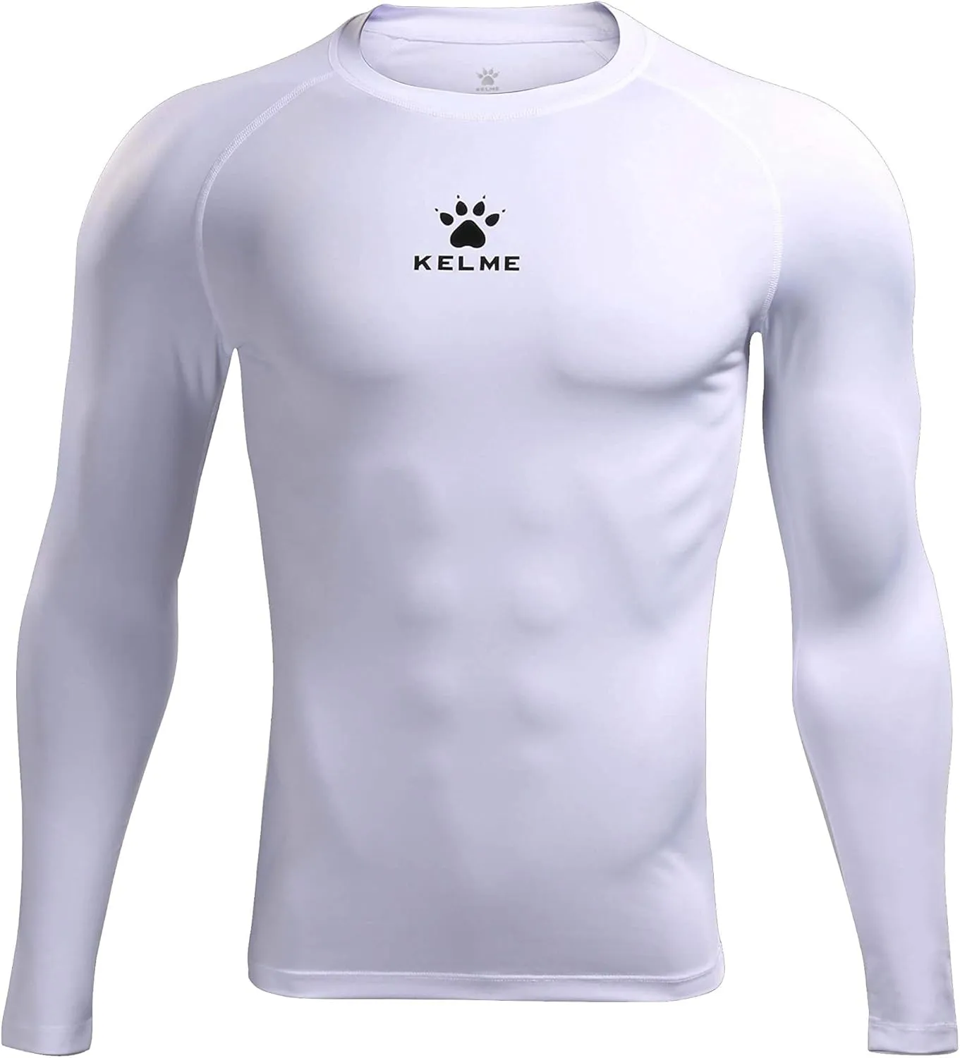 KELME Men's Cool Dry Compression Shirt Long Sleeve  Sports Base Layer Unisex  Thermal Undershirt Athletic Workout Cold