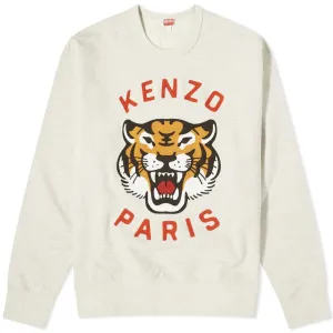 Kenzo Lucky Tiger Sweatshirt, Pale Gray