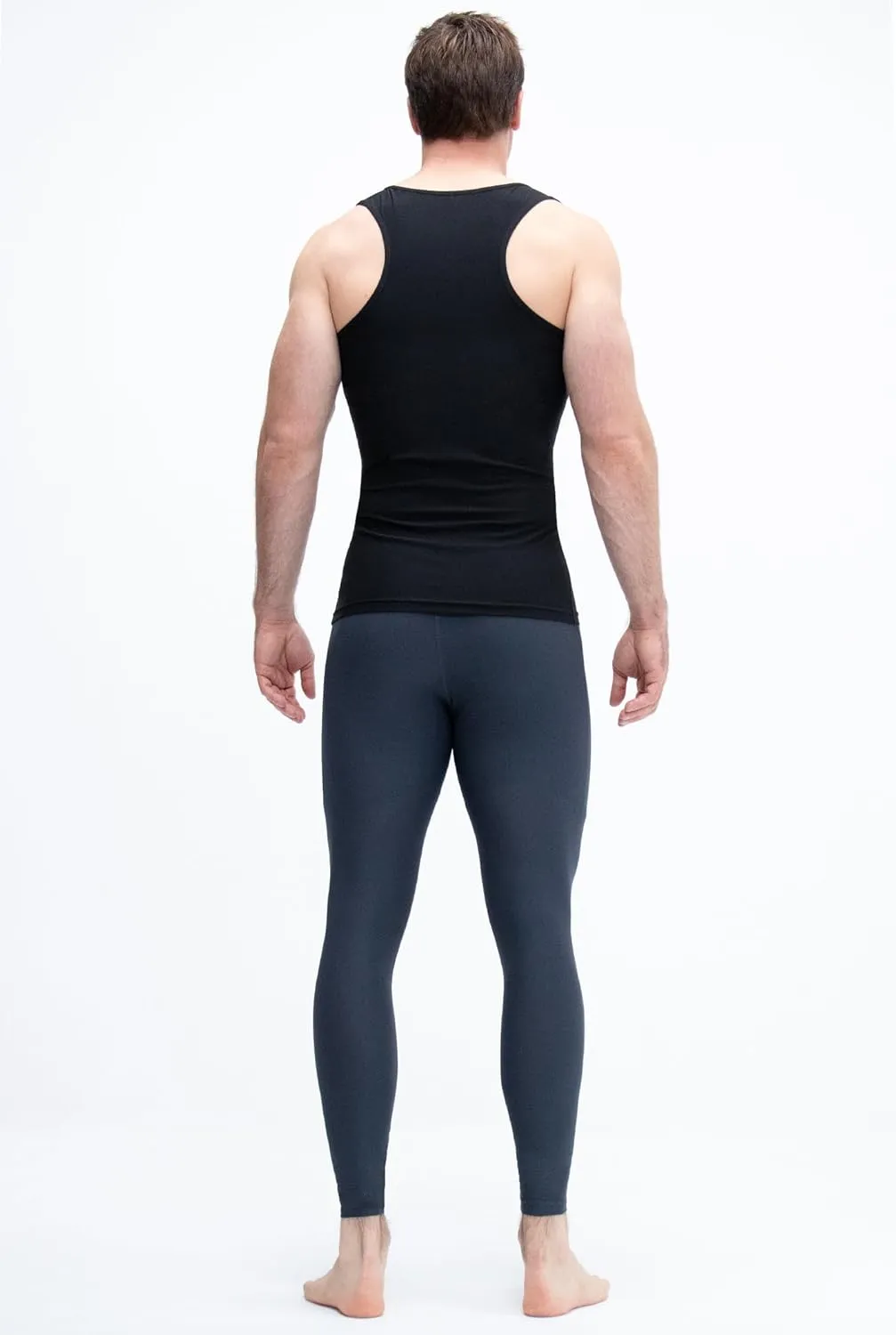 KISTA 3 Pack Men's Cool Dry Compression Sleeveless Tank Top, Sports Running Basketball Workout Base Layer