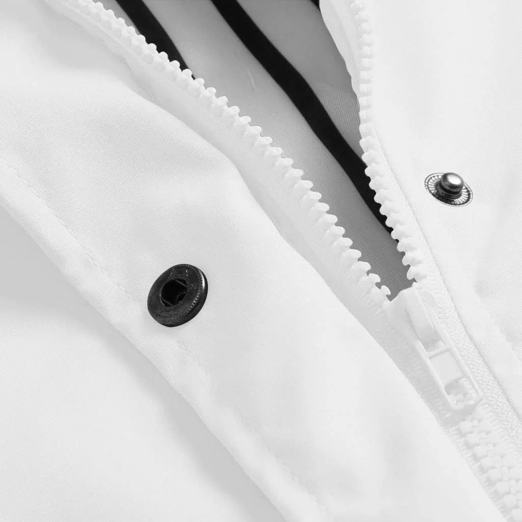 Light Rain Jacket Women Plus Size Waterproof Raincoat Outdoor Hooded Trench Coats Zip Up Windbreaker