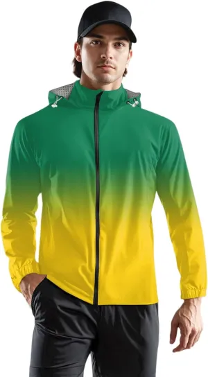 Light Weight Rain Jackets Men Water Resistant Windbreaker Breathable Golf Raincoats Outdoor